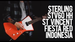 Sterling by Music Man STV60 HH St Vincent Fiesta Red 2019 2021 Indonesia