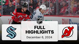 NHL Highlights | Kraken vs. Devils | December 06, 2024