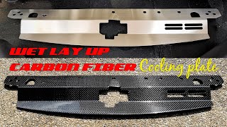 DIY Full Carbon fiber Cooling Plate for Mitsubishi Airtrek. Wet Lay up (with vacuum bag)