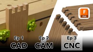 Ep 3: CNC Dovetail Joinery - How to cut them on a CNC router!