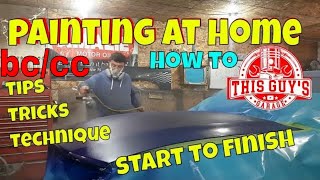 how to paint a car hood at home base coat clear coat