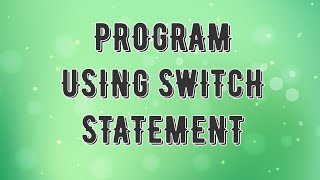 Vowels program using switch statement| Switch statement program| C program| CS Tutorial Tamil