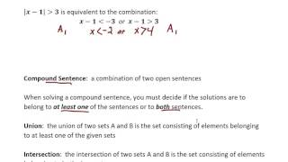 2-5 Combining Open Sentences