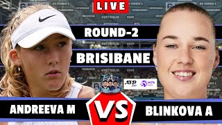 🔴LIVE: Andreeva M vs Blinkova A • Brisbane 2024 Finals #Andreeva #Blinkova #BrisbaneTennis #tennis