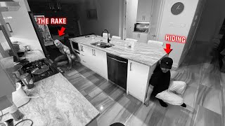 CAUGHT RAKE ON OUR SECURITY CAMERAS AT 3 AM!! *THERE WAS TWO*