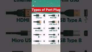 Types of Port Plug#cable #usb #hdmi#نصائح_وإرشادات_مجانية