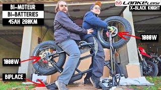 Lankeleisi X-Black Knight : En DUO sur ce FATBIKE de Route Bimoteur ! - Déballage et 1er test !