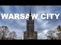 Warsaw City Poland, Walking Tour Downtown, 4K 60fps, City Walk - Travel Walk Tour,