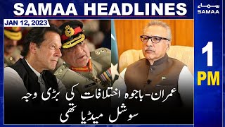 Samaa News Headlines 1pm | SAMAA TV | 12th January 2023