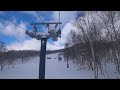 ニセコモイワスキーリゾート　第2ペアリフト　pair lift 2 niseko moiwa ski resort hokkaido japan