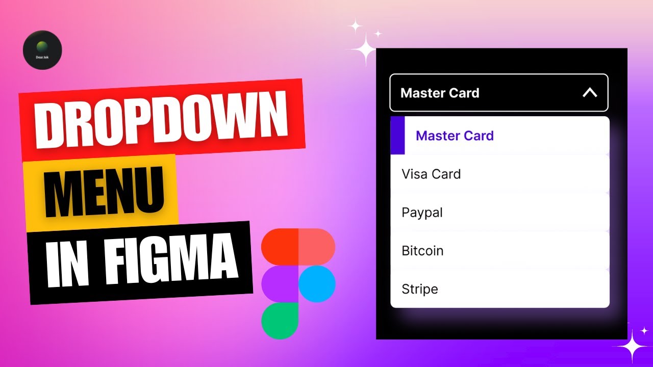 DROPDOWN MENU IN FIGMA | STEP-BY-STEP TUTORIAL - YouTube