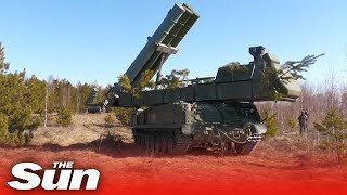 Russian army prepare surface-to-air missile systems in Ukraine