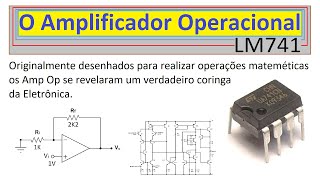 Componentes Eletrônico: LM741 Amplificador Operacinal