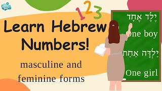 Learn Hebrew Numbers | Count from 1-10 in Everyday Hebrew | Masculine and Feminine Hebrew Numbers!