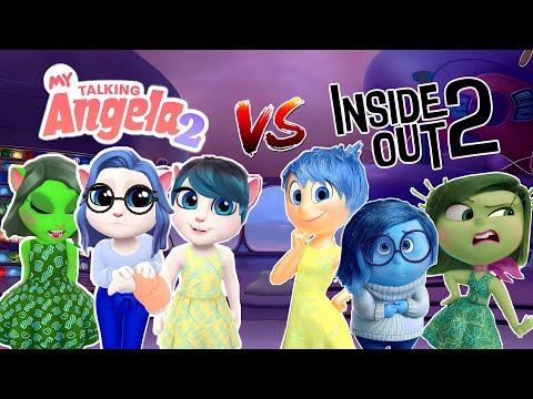 Inside Out 2 Joy Sadness Disgust Cosplay del personaje My Talking Angela 2 y nueva actualización del juego