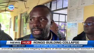 4 people rescued alive after a 7 storey building collapsed in Rongo