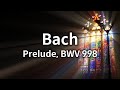 Bach - Prelude in E-flat major, BWV 998 | Free Music Sheet, Lute, Guitar