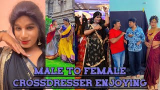 Boy to Girl Crossdresser Enjoy | makeup Transformation dance & outing