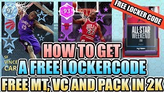 Free Locker Code with Free VC, Free MT and a FREE All Star Pack in NBA 2K18 MyTeam
