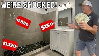 MODERN BATHROOM for $1,000 CHALLENGE (Start to Finish)
