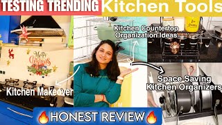 Amazon Kitchen Tools🔥Honest Review |SMALL KITCHEN MAKEOVER \u0026 COUNTERTOP ORGANIZATION IDEAS#hometweak