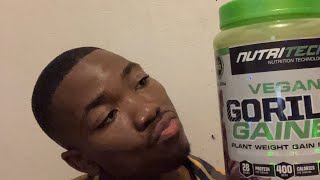 NutriTech Vegan Gorilla Gainer 2 weeks review. Muscle mass growth! @Nutritechfit