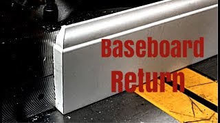 How to cut baseboard returns!