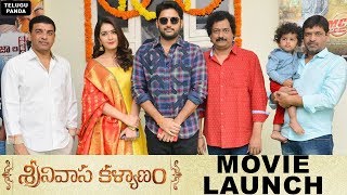 Srinivasa Kalyanam Movie Launch | Nithiin, Rashi Khanna | Dil Raju | Telugu Panda