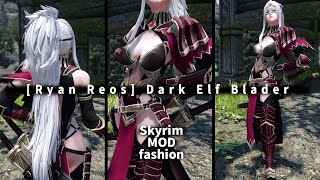 【Skyrim SE MOD】Ryan Reos Dark Elf Blader #Shorts