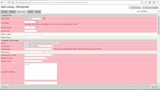 FlexMLS Listing Input Tutorial