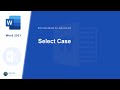 #216 - VBA: Select Case in Microsoft Word
