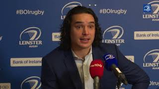 Leinster v Scarlets | Man of the Match James Lowe speaks to the media