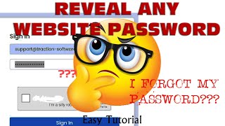 Quick Tech Tip! Reveal Any Website Password / Forgotten Password / Starred Out / Hidden Password