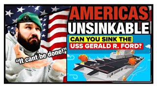 British Marine Reacts To What Would It Take To Sink USS Gerald R Ford Aircraft Carrier?