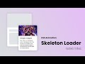 Create A Skeleton Loading Effect With Html, CSS And Javascript | Web Design | Speed Code