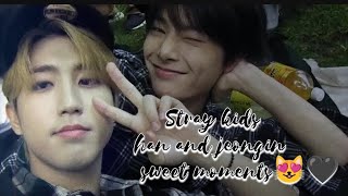 Stray kids Han and Jeongin Sweet Moments Pt.2😻🖤