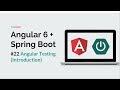 [Angular 6 + Spring Boot] #22 Introduction to Angular Testing