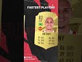 FASTEST PLAYERS RATINGS IN FIFA 23!