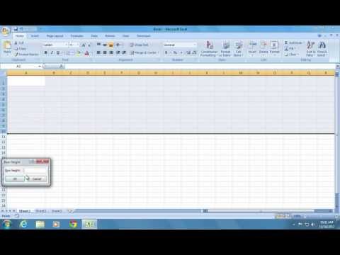 How to make Excel 2007 Cell bigger How to make Excel 2007 Cell bigger