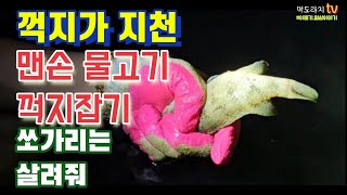 맨손 민물고기 꺽지 이렇게 잡아요