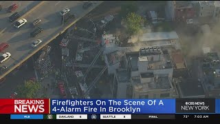 FDNY on scene of 4-alarm fire in Brooklyn