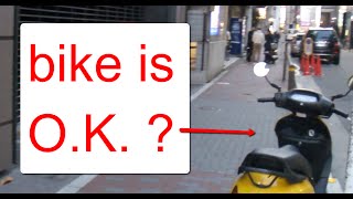 The motorcycle can park in GINZA TOKYO? 駐車監視員は素通りしてるけど、銀座でバイクの駐禁はやらないの？