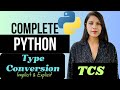 Type Conversion,Type Casting ✨🐍 | Implicit Type Conversion & Explicit Type Conversion in Python 🐍