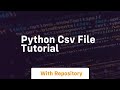 python csv file tutorial