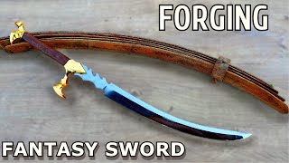 Forging FANTASY SWORD Out of Rusty Spring