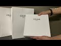 celine bag round purse on strap in triomphe unboxing u0026 comparison no comentary