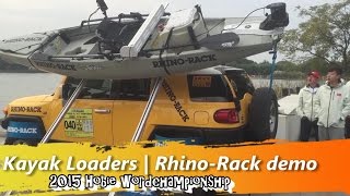 自動幫你搬獨木舟上車，再也不用累的像搬家工人_Kayak Loaders  Rhino Rack