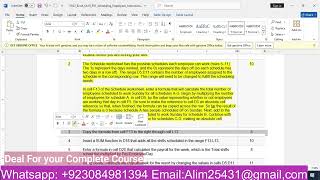 YO22_Excel_Ch10_PS1_Scheduling_Employees | YO22 Excel Ch10 PS1 Scheduling Employees |Scheduling