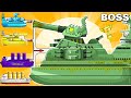 MEGA BOSS: ZOMBIE SHIP vs MEGA TANK  - Cartoons about tank/Nina tank cartoon