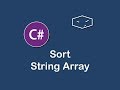 sort string array in c#